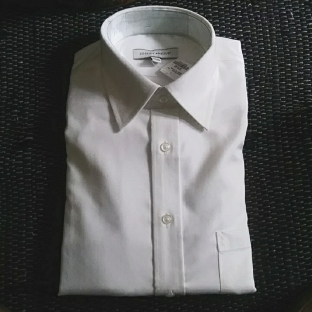 New unworn. Joseph abboud white button up shirt 15 1/2 34/35